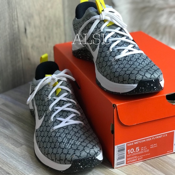 Nike Metcon DSX Flyknit B/W Dynamic Yellow Men’s - Picture 2 of 8